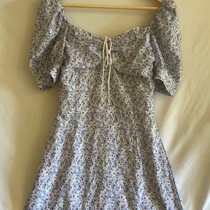 Lilac Floral Mini Dress